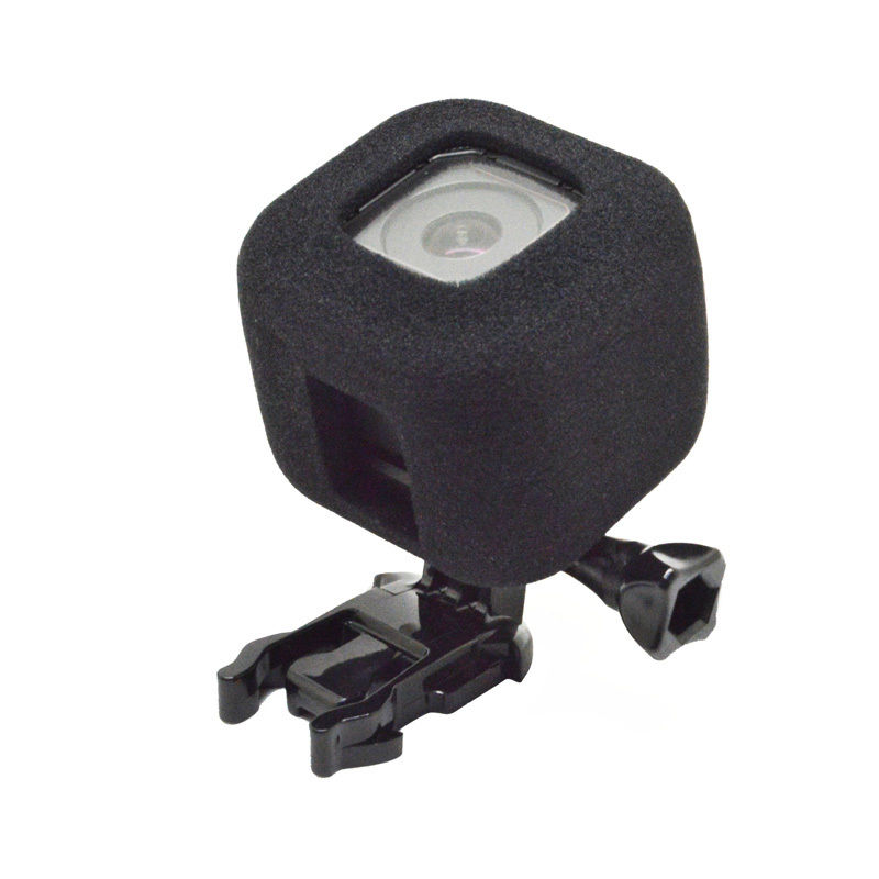 Wind Noise Reduction Windproof Sponge Foam Cover for Gopro Hero 5 4 Session Cam - black. 
