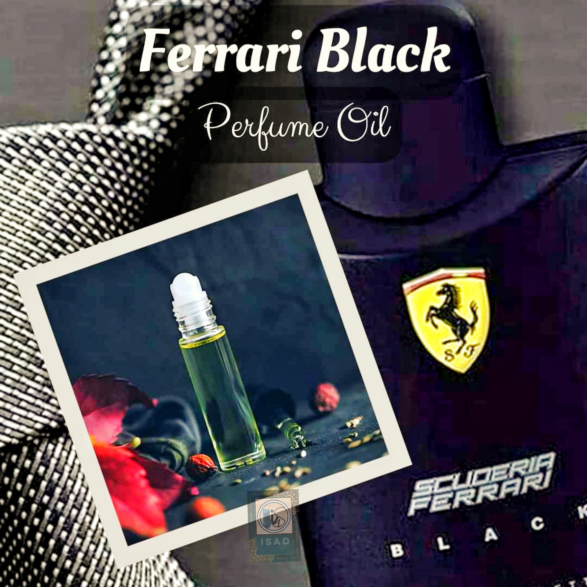 Ferrari Black(একবার জামায় লাগালে ৬ ঘন্টা থাকে)Premium Quality halal attar/Imported Fragrance/Attar Pack exclusive smell Ferrari Black flavour/RT perfume Ator