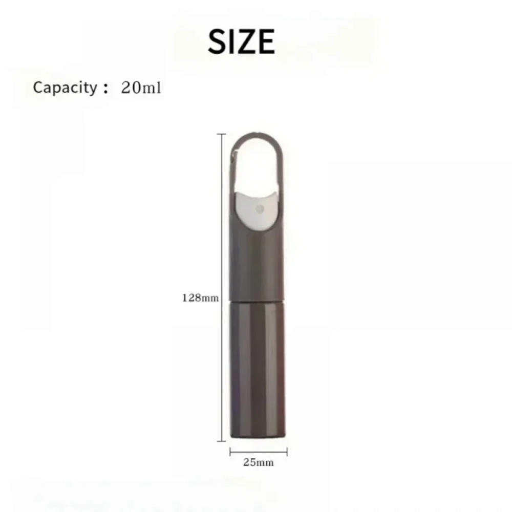 Portable Hand Sanitizer Refillable Empty 20ml Fragrance Container Mini Hook Bottle Spray Bottle for Travel Daily Use Office School Outdoor. 