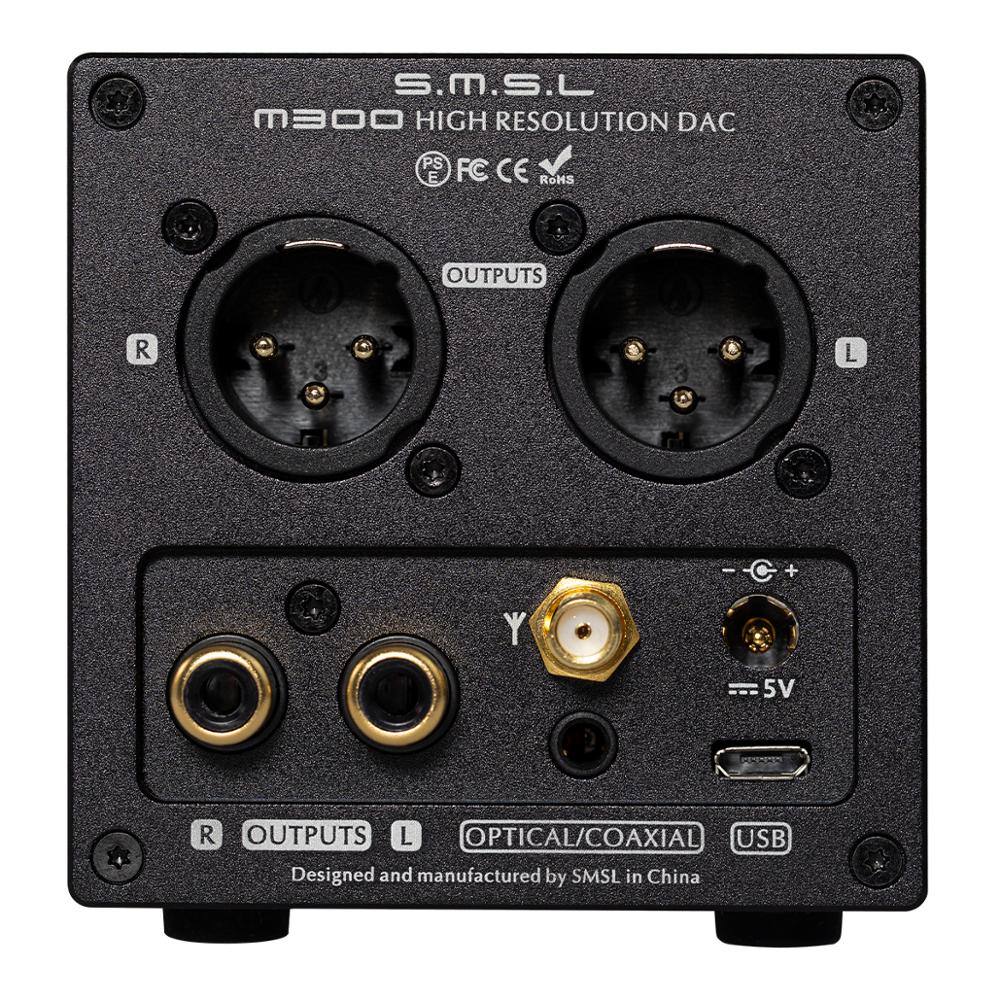 New Version SMSL M300 MKII Audio DAC AK4497 Native DSD512 PCM768kHz USB Optical Coaxial Bluetooth 5.0 Input Balanced Line Output. 
