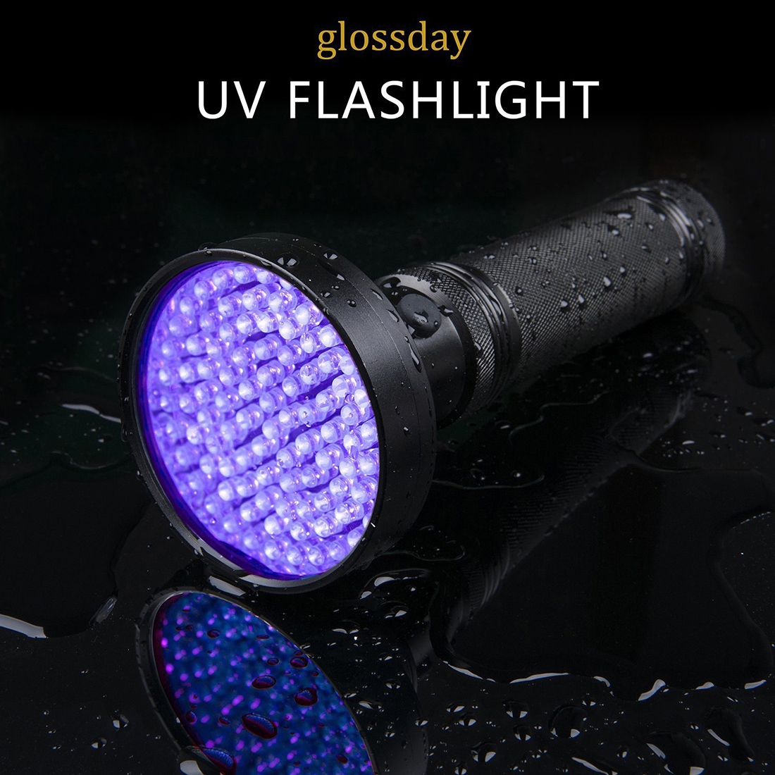 100 LED UV Flashlight Scorpion Detector Fluorescence Detector. 