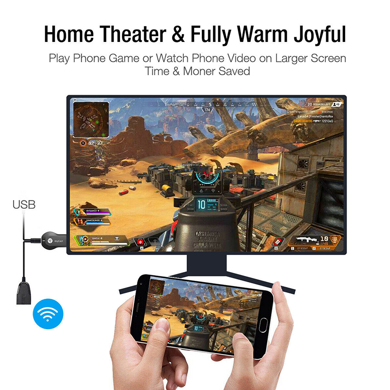 AnyCast M12 Plus WiFi Receiver Airplay Display Miracast HDMI TV DLNA 1080P. 