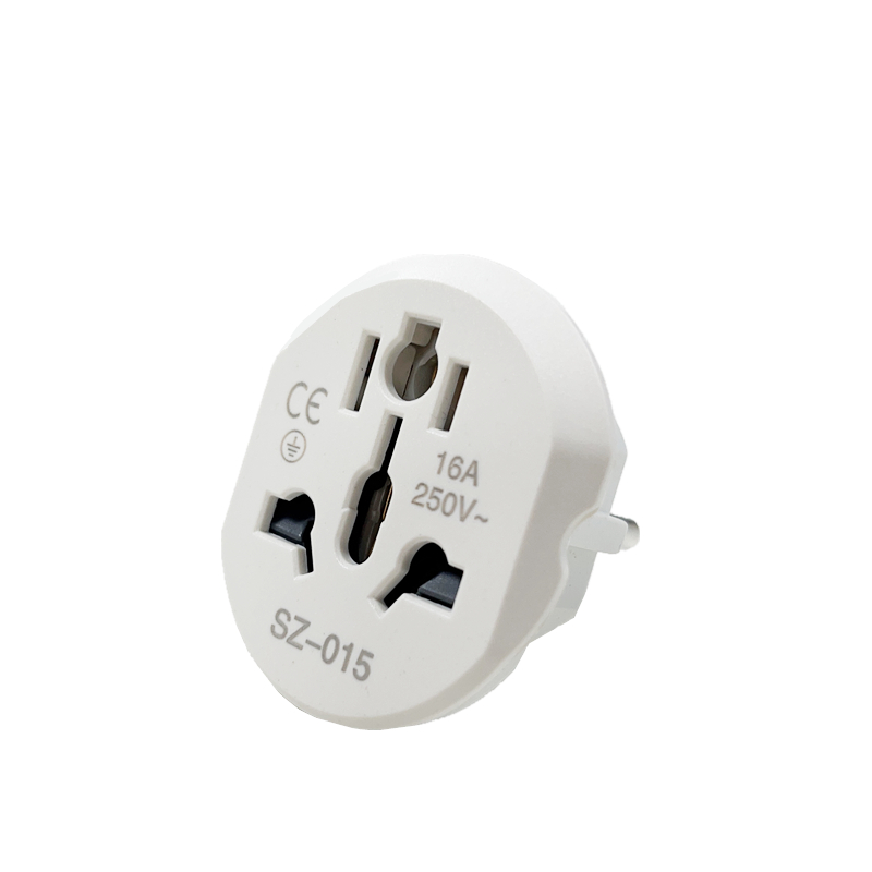Korea EU Plug Adapter 16A 250V Travel Adapter Converter 2 Round Socket High Quality Universal AU US UK CN To EU KR Wall Socket. 