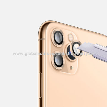 For Apple iPhone 11 Pro Max Gold  Color WSKEN Metal Anti Scratch Camera Lens Screen Protector. 