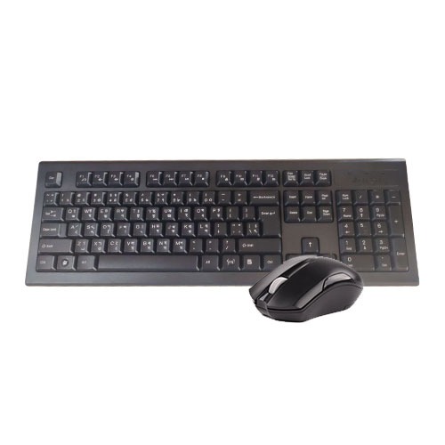 A4TECH 3000N Black Wireless Keyboard & Mouse Combo with Bangla