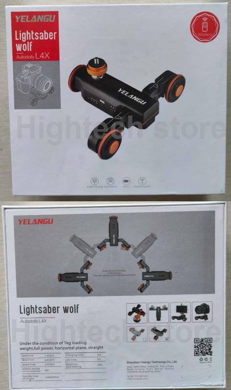 Yelangu L4x Motorized Cameraslider Rechargeable Camera Dolly Slider For Dslr Camera Camcorder Smartphone Track Slider. 