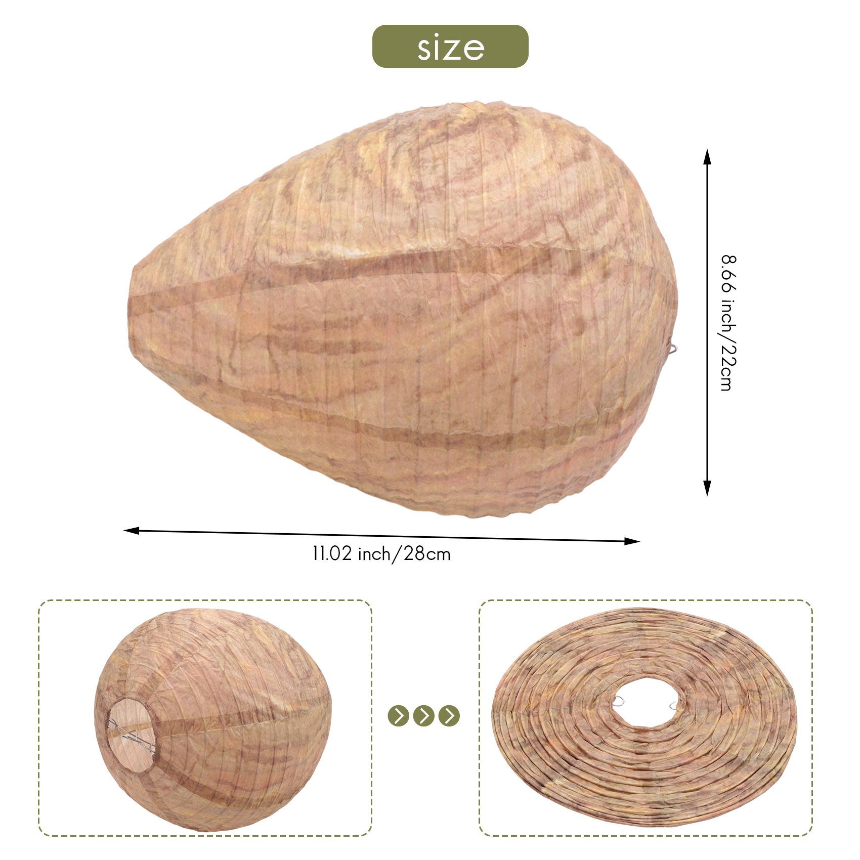 4PCS Wasp Nest,Decoy Hanging Fake Wasp Nest Paper Decoy Safe Fake Trap Effective Eco Friendly Paper Wasp Nest for Garden. 