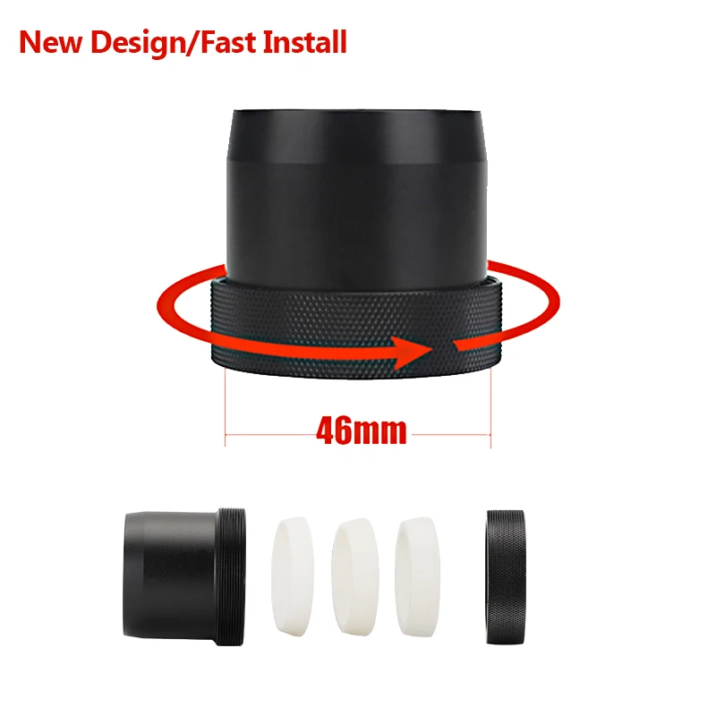 PARD NV007S 46mm Quick Install Adapter Bayonet Night Vision Scope Camera Kit Fast Sleeve Bracket Adapter For NV007V. 