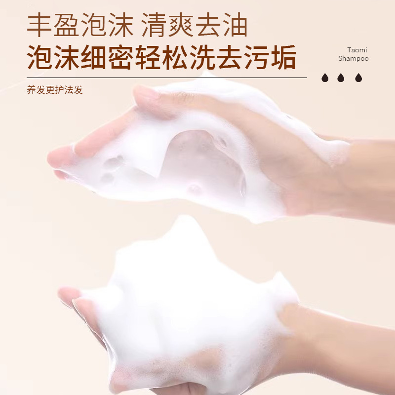 Hot-Selling Genuine Goods Black Ganoderma Lucidum Polygonum Multiflorum Shampoo Anti-Dandruf and Relieve Itching Shampoo Anti-Hair Removal and Hair Loss Prevention. 
