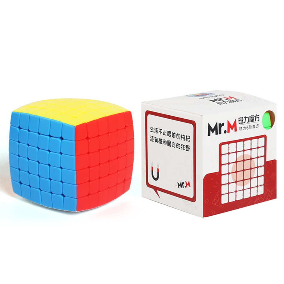 【happy one】Shengshou Pillow Mr.M 7x7 6x6 Magnetic Cube rounded Stickerless Speed Cube Linglong 6x6x6 Puzzle Cube Toys. 