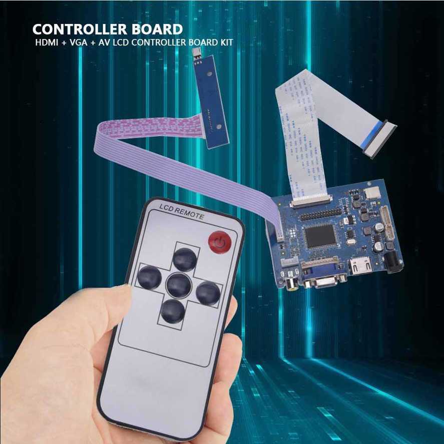 HDMI + VGA AV LCD Controller Board AT070TN92 AT070TN90 AT070TN94 50Pin Durable. 