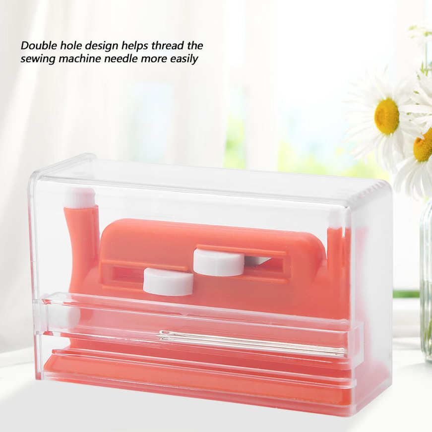 Red Sewing Helper Wire Stitch Insert Needle Threader Plastic Craft Machine Tools. 