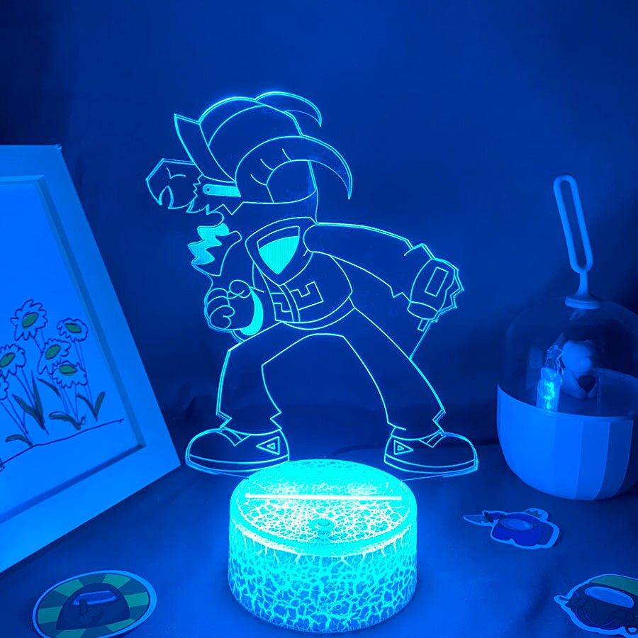 Game Friday Night Funkin Figure Tabi 3D Led Lamp RGB Night Light Birthday Gifts For FrieGaming Room Table Colorful Decor fnf. 