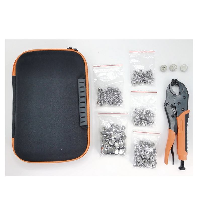 Heavy Duty Snap Fastener Tool,Snap Setter Tool Kit with 30 Sets, for Boat Cover, Snap Button with Portable Bag Durable Black. 