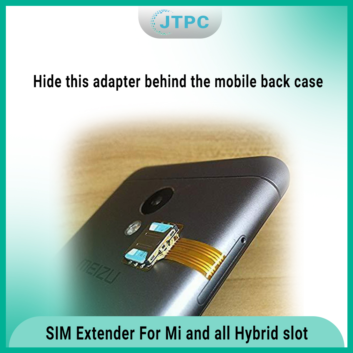 SIM Extender For Mi and all Hybrid slot Phone to Use 2 SIM And Micro SD Card At a time - Yellow. 