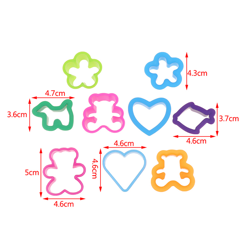 12Pcs/Pack Cake Tools Cartoon Cute Sushi Cookie Cutter Fondant Tool Topper Cake Mold Decoration DIY Baking Tools MJD. 