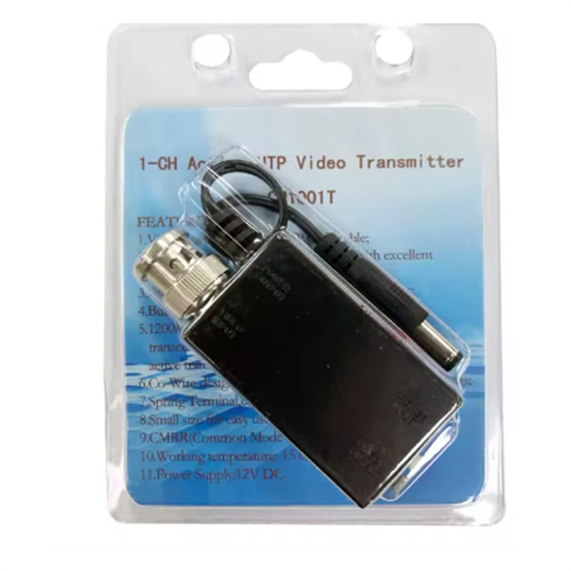 DC12V 1CH Active UTP Video Receiver Balun BNC Video Balun for CCTV Camera DVR System. 