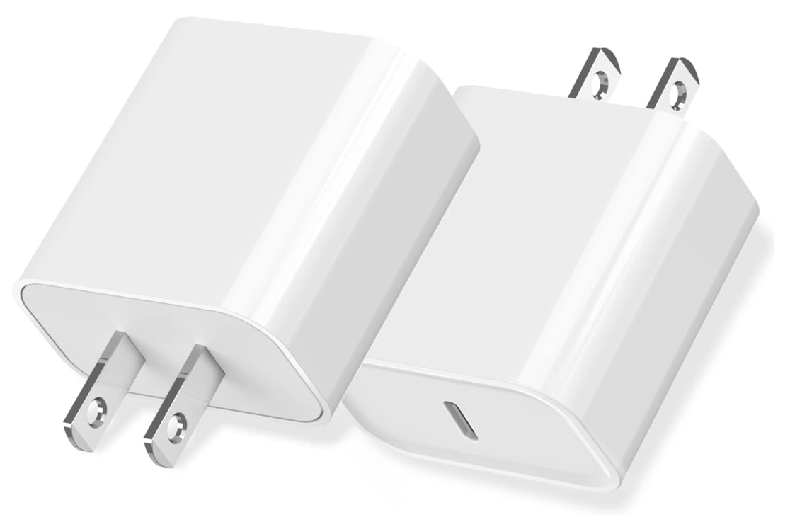 iPhone 16/15 Fast Charger Block, USB Type C Wall Charger 2Pack 20W PD Charging Brick Power Adapter Plug Box for Apple iPhone 16 Pro Max/iPhone 15 Plus/iPhone 14 Pro Max/14 Plus/13 Pro/12 Pro/Mini/iPad