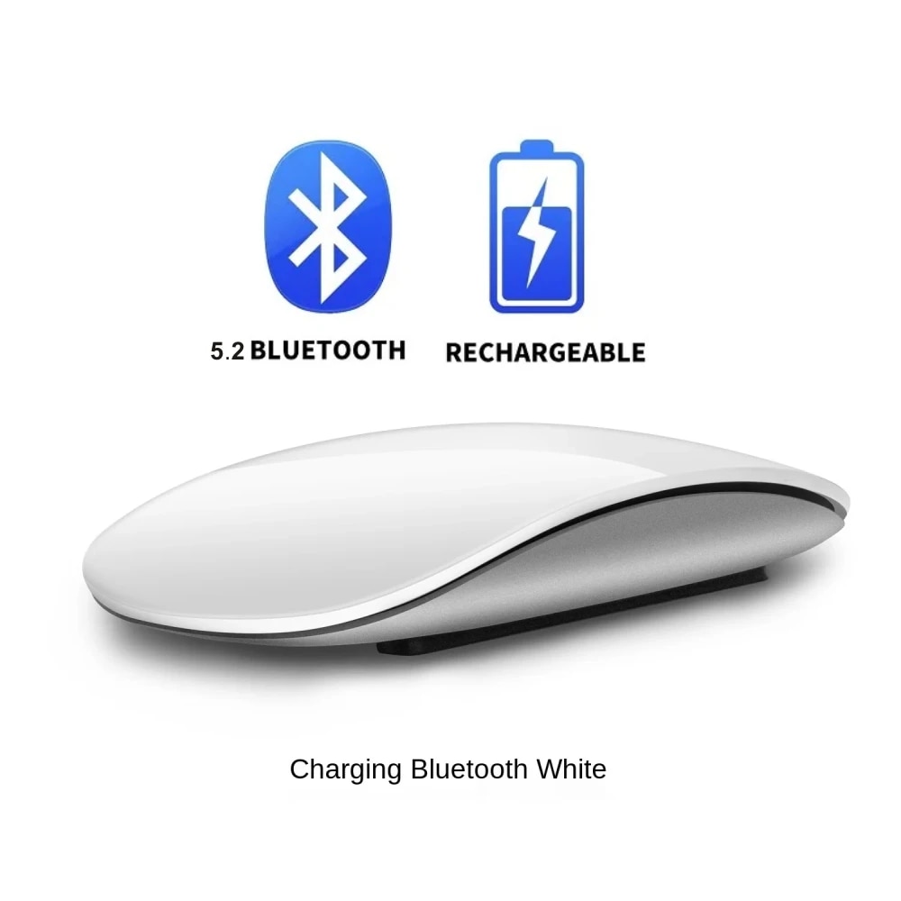 Touch Mouse Gesture Multi-touch Rechargeable Wireless Bluetooth Optical Computer Mouse for Tablets iPad Notebooks. 