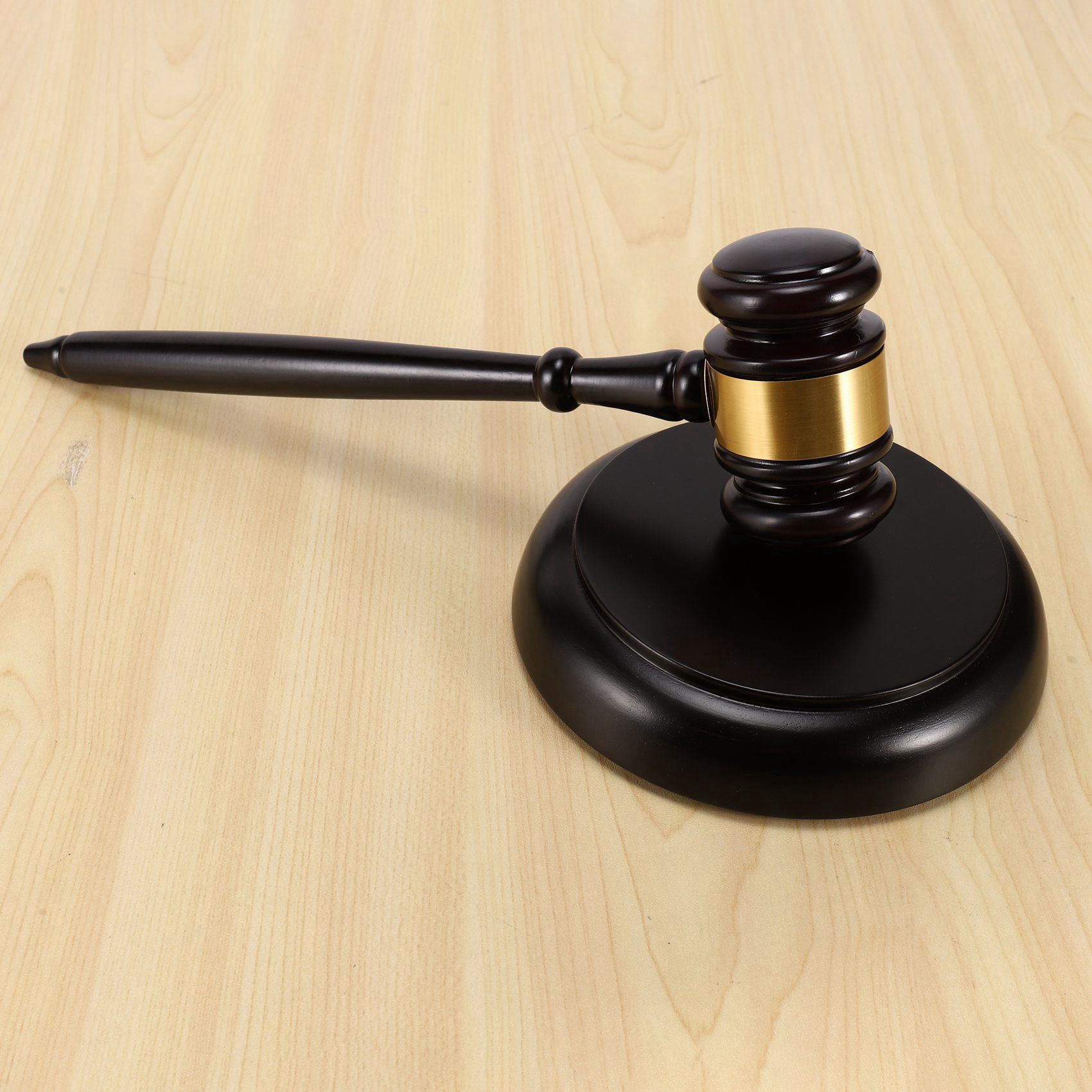 3X Wooden Judge's Gavel Auction Hammer with Sound Block for Attorney Judge Auction Handwork. 