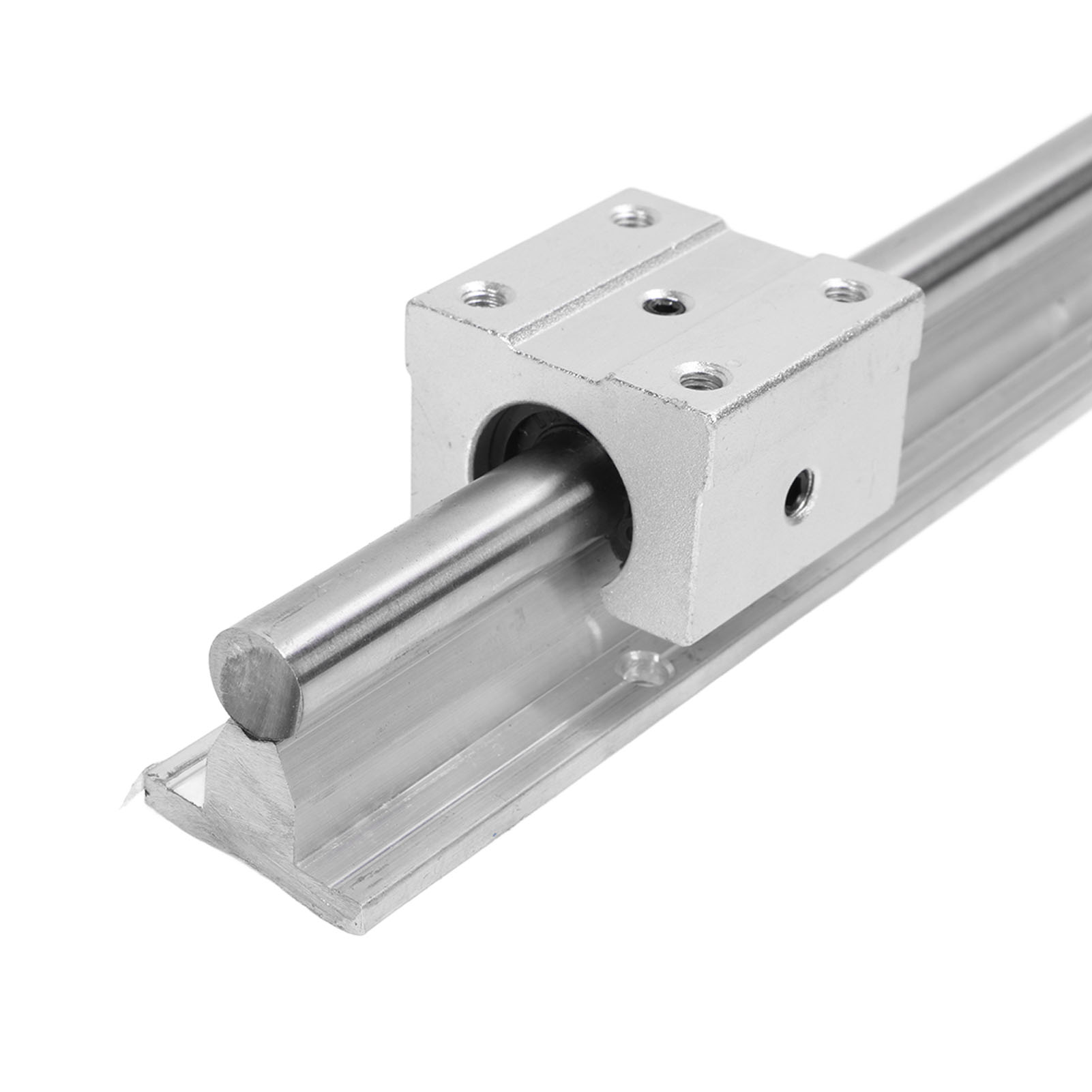 Linear Guide Rail and Slider 800mm Length Linear Rail Slider Set 12mm Diameter Shaft for Machine Tool. 