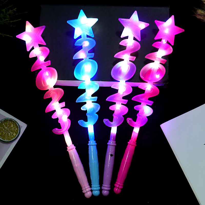 PERNG TEHE Magic Wand Fairy Stick Flash Light Wand Girl Night Toy Gift Educational Toys. 