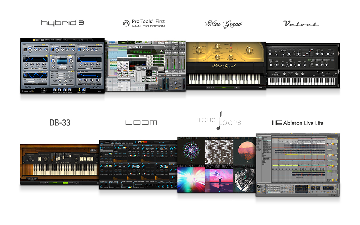 M-Audio Code 49 Black USB MIDI Controller With X/Y Pad. 
