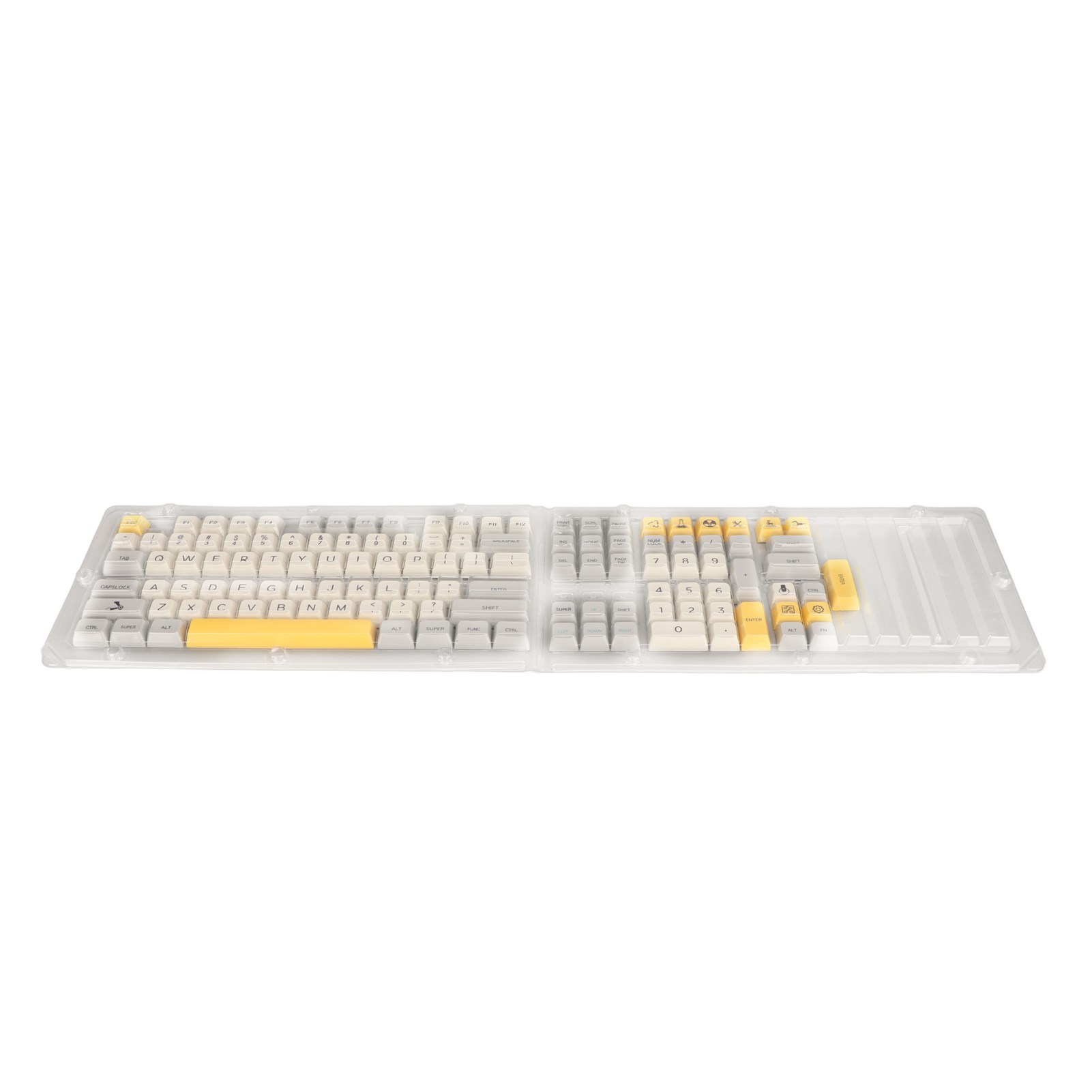 PBT Keycaps Heavy Industry Theme English 121 Keys XDA Height Sublimation Opaque DIY Keycaps for Mechanical Keyboard