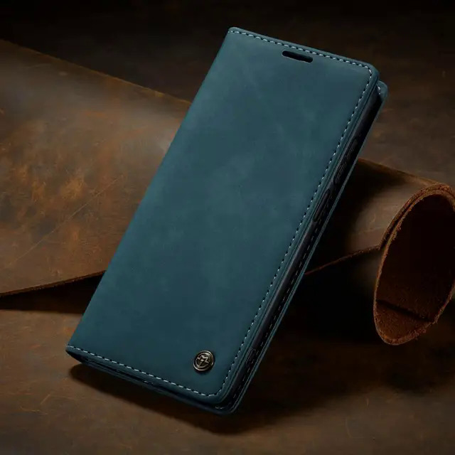 【Pioneer Gong】CaseMe Leather Wallet Case For Samsung Galaxy A02 A12 A13 A20 A21S A22 A31 A32 A33 A41 A42 A51 A52 A53 A71 S23 ultra phone cover. 