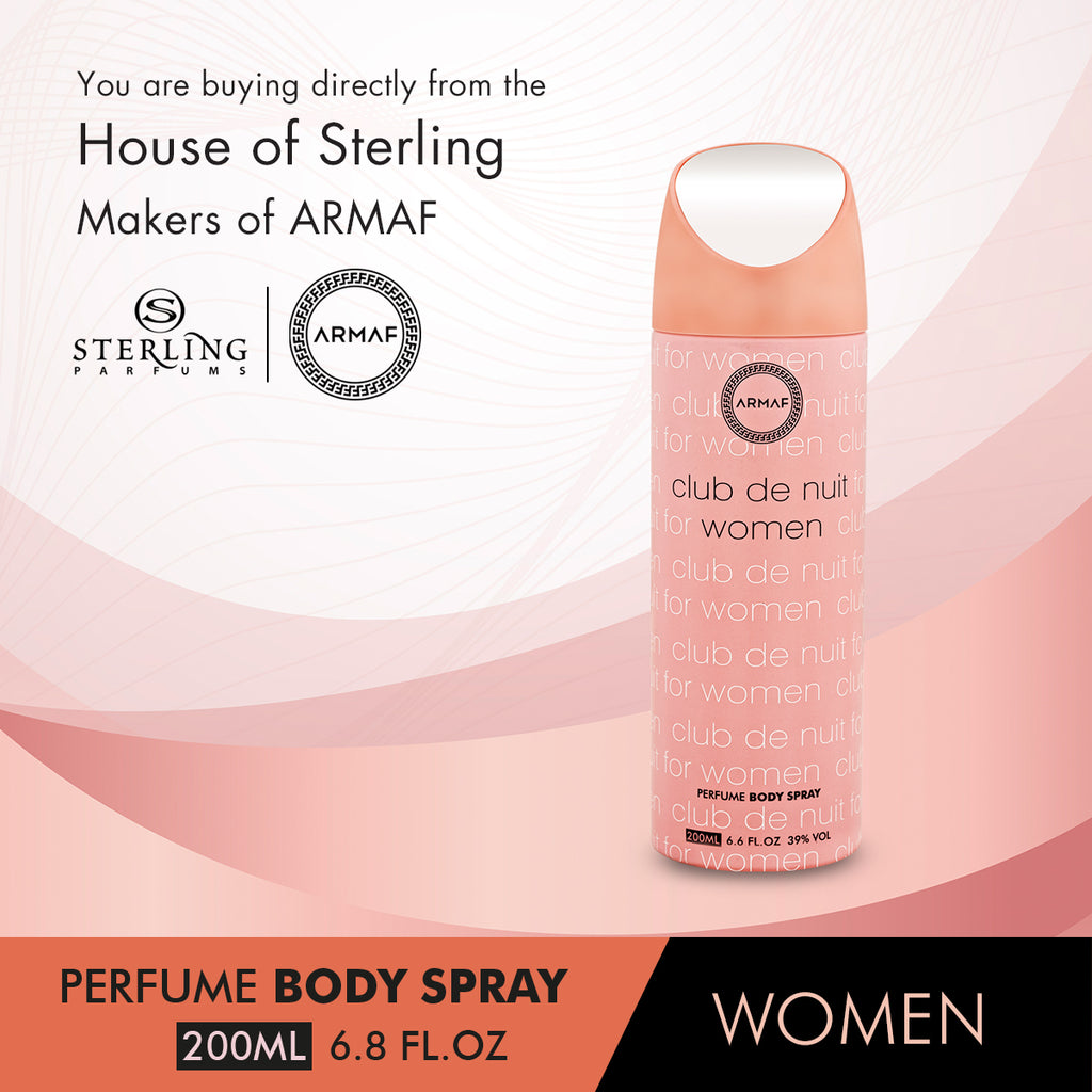 Armaf Club De Nuit Perfume Body Spray For Women 200ML – Armaf India