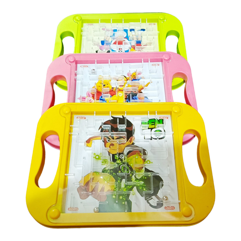 Maze Puzzle Double Balance Ball Board Game For Kids Brain Game Children 3D Educational Toy. 