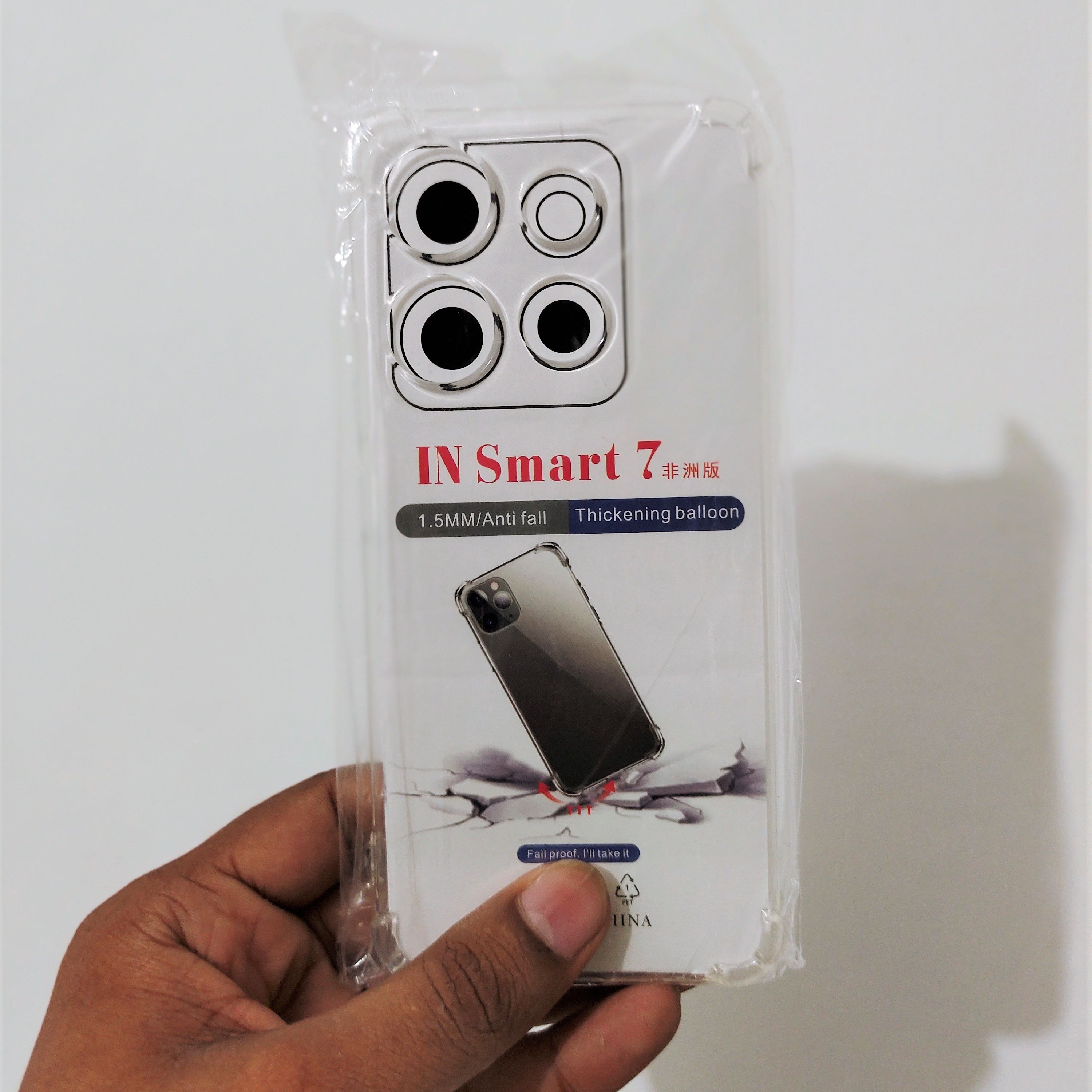 Infinix Smart 7 Back Cover Full Transparent Clear Tpu Case X6515 Infinix Smart 7 Back Cover Tpu White Case