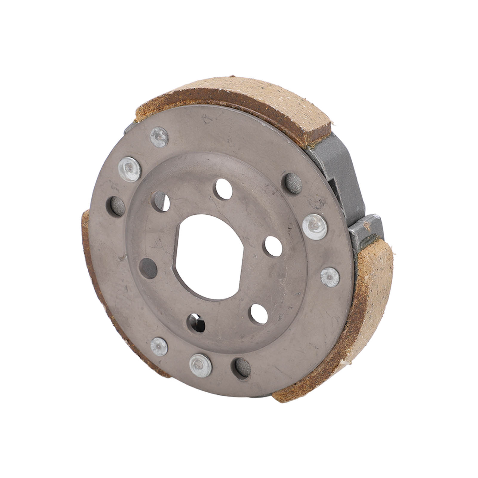 Driven Wheel Clutch, Metal Centrifugal Shoes Clutch 3 Friction Plate for Maintenance Replacement for GY6-50/60/80CC Engine. 