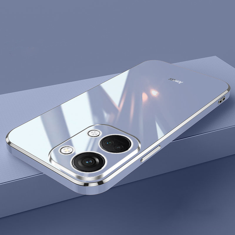 For OnePlus Nord 2T Case 1+ Nord 2T Phone Case CPH2399 CPH2401 Case Nord 2T Luxury Square Plating Shockproof Back Cover Fundas. 