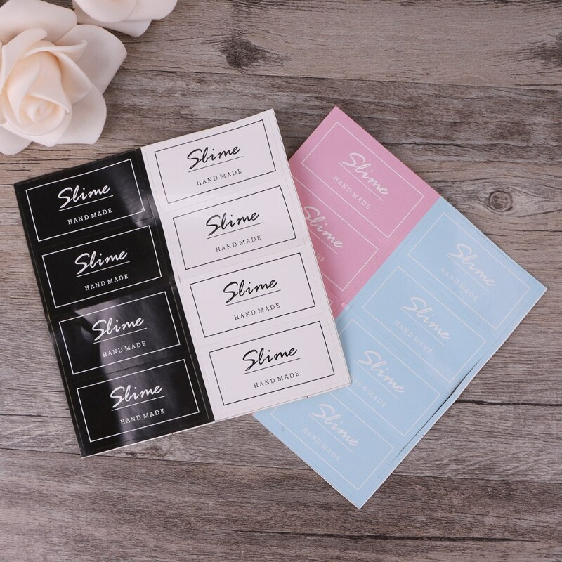 【happy one】Sell  Slime Containers Box Sticker Slime Supplies DIY Accessories. 