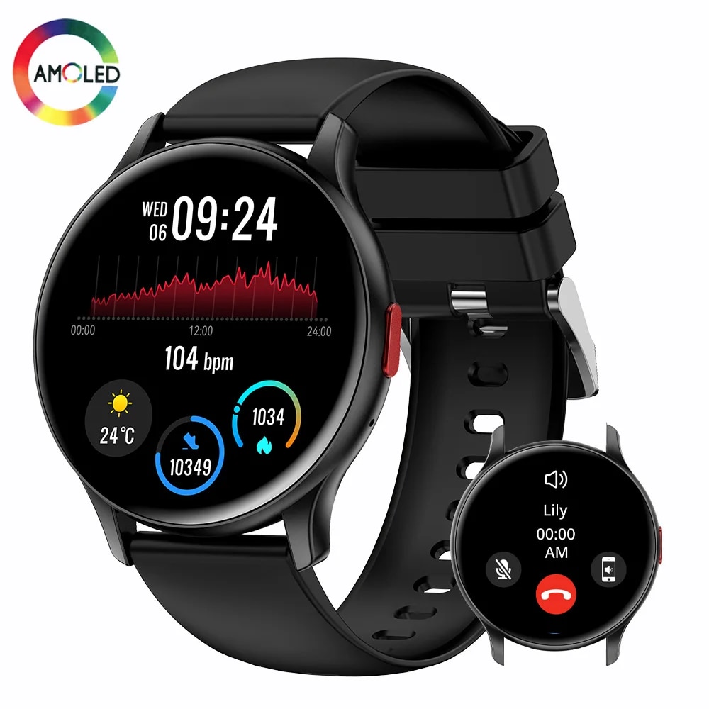 SENBONO MAX11 2023 Smart Watch 1.43 Inch AMOLED 100 Sports Modes Voice Calling Watch Always On Display Smartwatch for Men Women. 