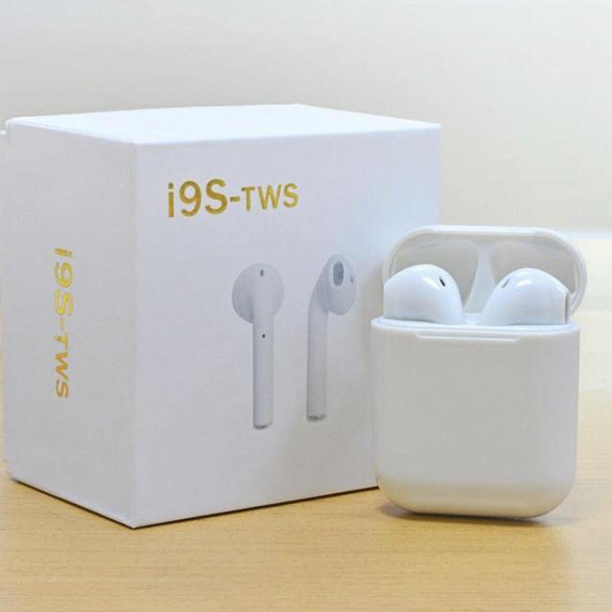 i9s TWS Wireless Headphones Bluetooth 5.0 Earphones Headset Pop-up Window Earbuds With Mic For iPhone Android - Bluetooth Headphone - Bluetooth Headphone - Air Buds - Tws - Bulotooth Headphone. 