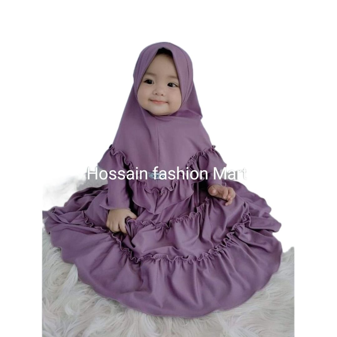 Baby Burka/ Kids Burka Full Set With Hijab.  (customize size color possible). 