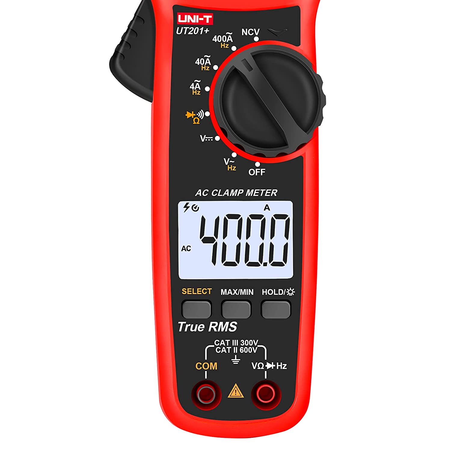 UNI-T UT201+ Digital Clamp Meter 400A True RMS Clamp Meter AC Current Voltage Meter NCV Diode Resistance Clamp Tester UT201+ - Kings Trading. 