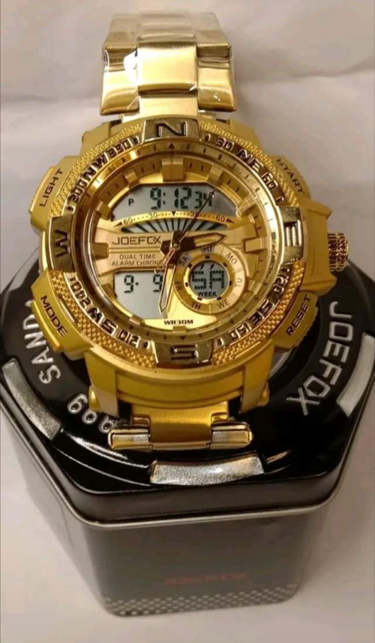 JOEFOX watch for men / premium quality waterproof & dual view watch. 