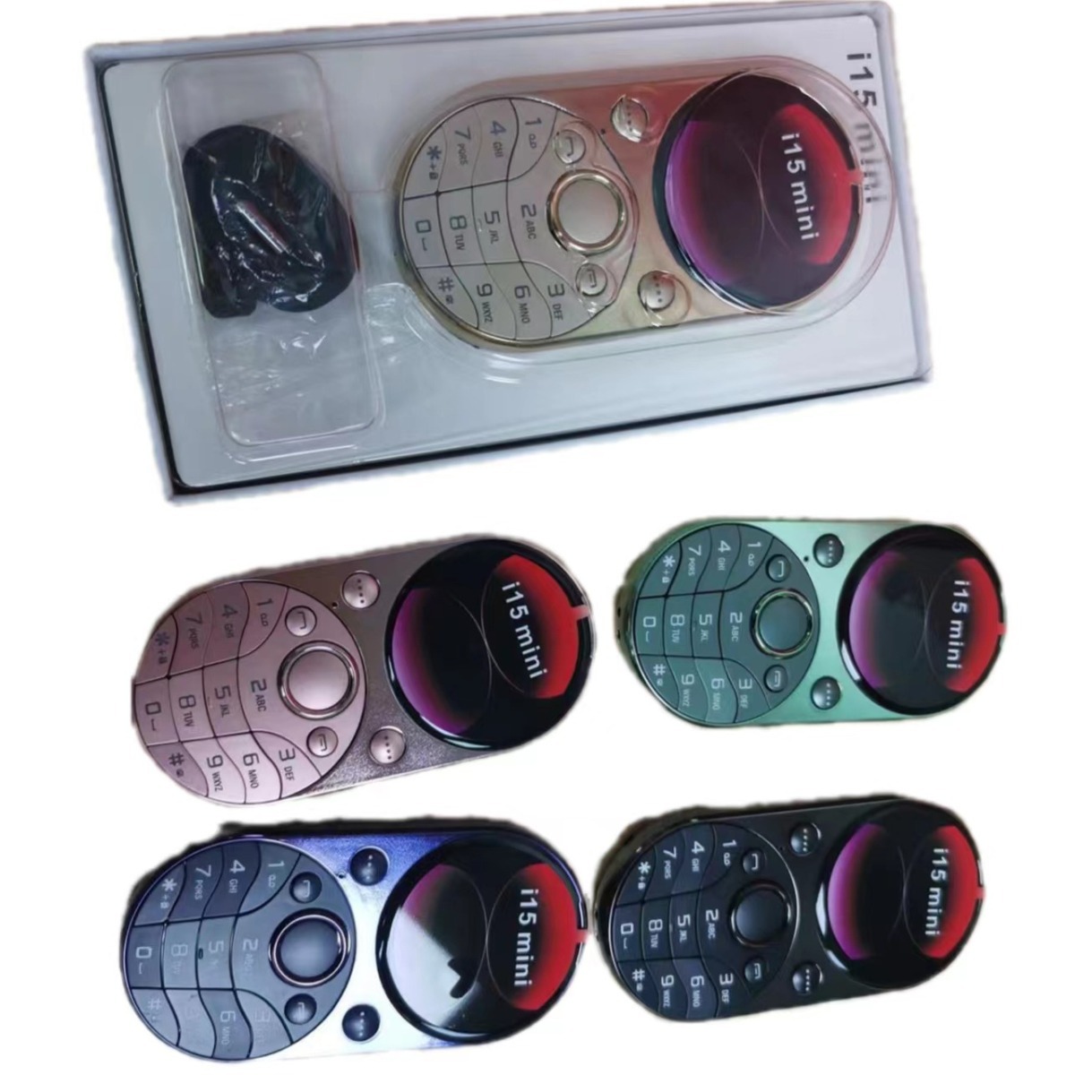 Cross-border foreign trade i15mini Mini Children Student Bluetooth Card Type Mobile Phone  FliIo14 i13 S23 F6 Machine. 