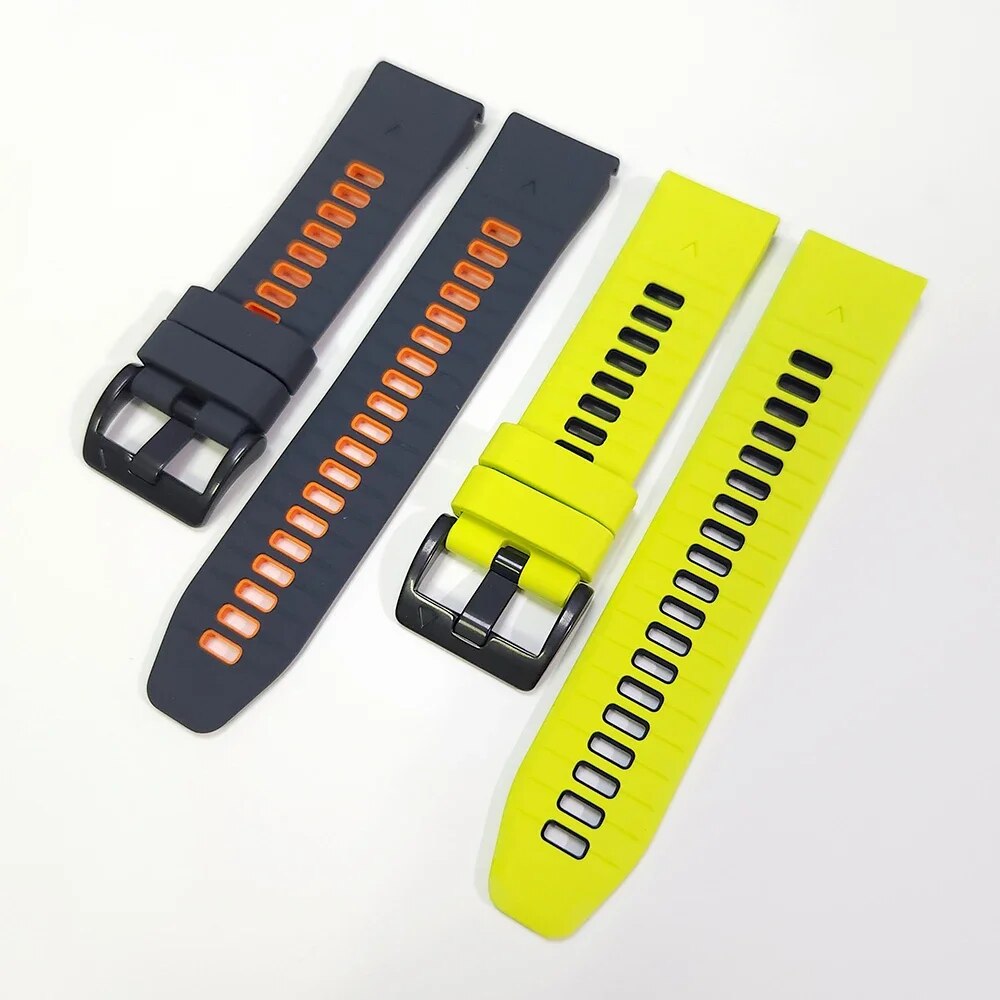 QuickFit 22mm 26mm Silicone Watch Band For Garmin Fenix 5 5X 6X 7 7X Pro/Epix Pro (Gen 2) TACTIX/Mk2 Mk2i G1/MARQ/Enduro 2 Strap. 