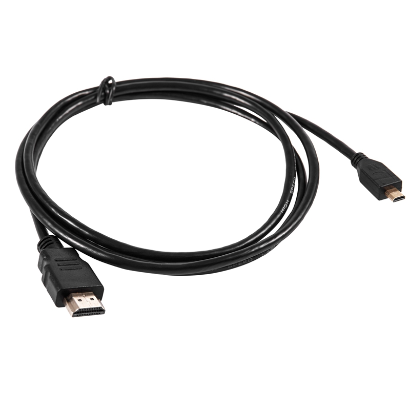 BRADOO- 1 Pcs 1.5M Micro-Hdmi To Hdmi Cable for Hd Tv Camera Gopro Hero 3 & 50Pcs Color Mixing Cable Cord Strap Hook Loop. 