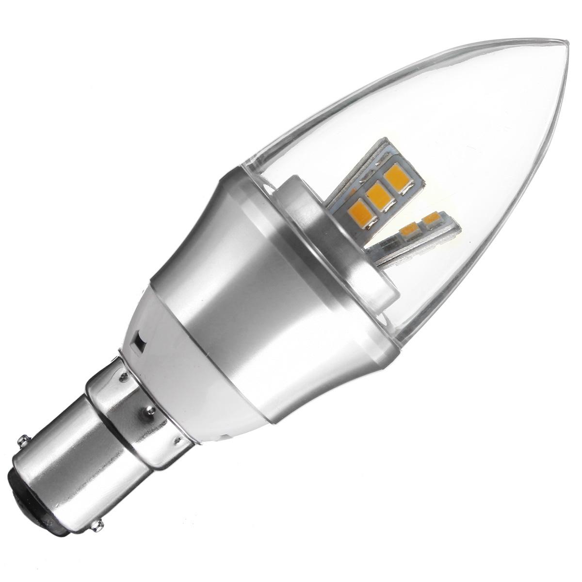 B15 Dimmable 6W 10W LED SMD Chandelier Share Candle Light Bulb Lamp (Warm White) - (B15 warm white)