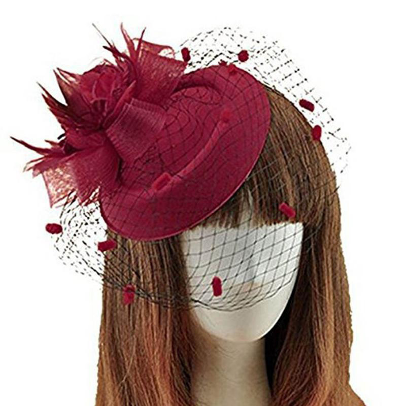 BestGO】Women Ladies Flower Veil Hair 