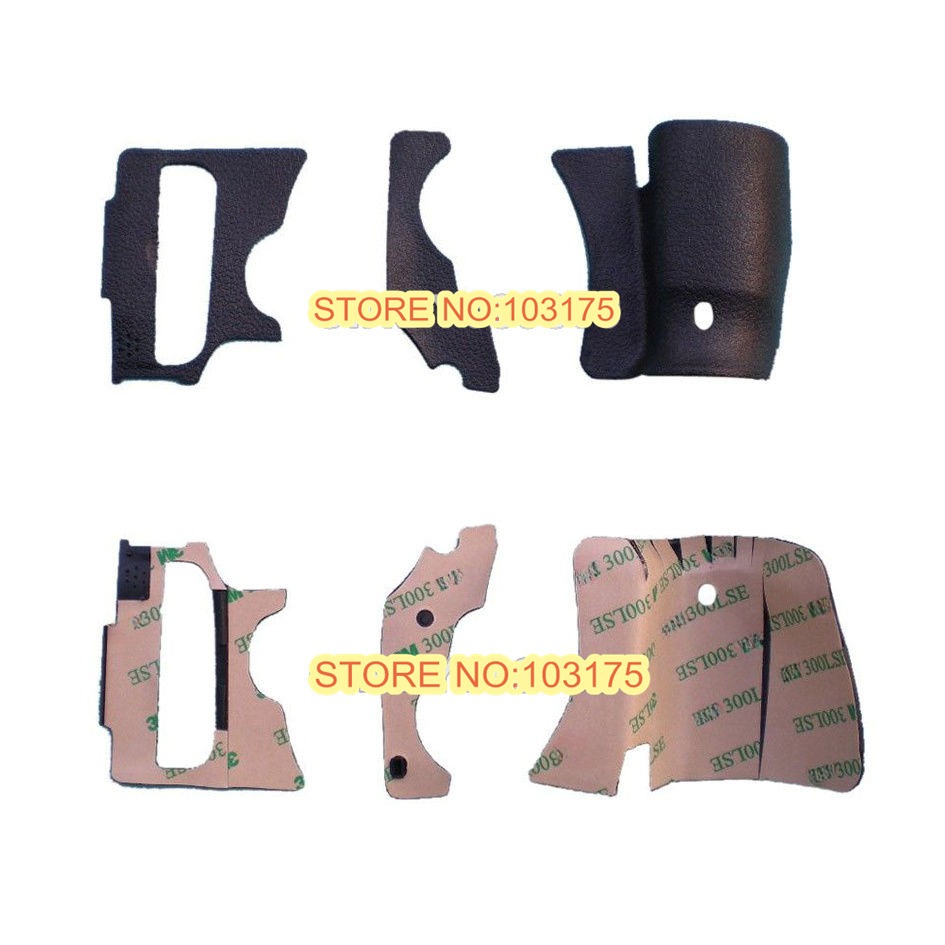 New A Set of 3 Pieces Grip Rubber Unit for Canon 60D DSLR Camera Replacement Part