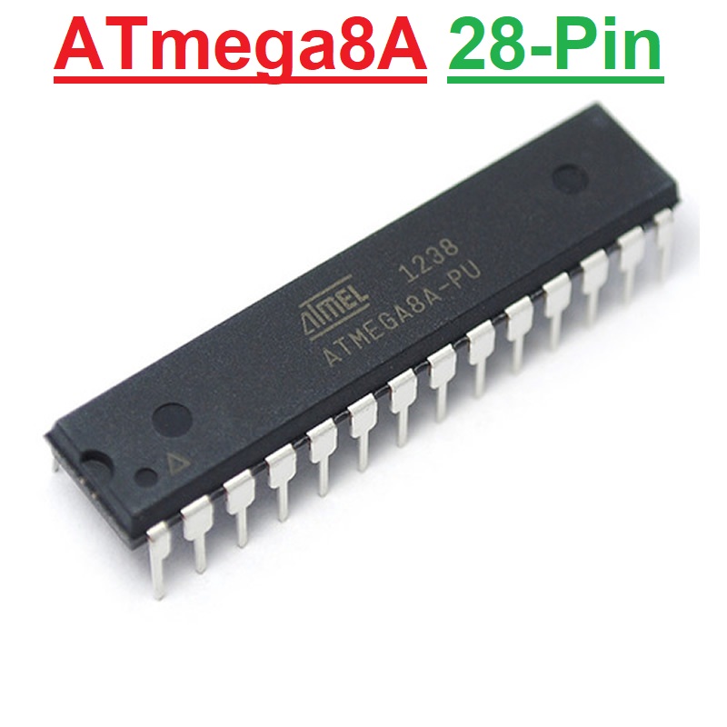 ATMEGA8A-PU ATMEGA8A ATMEGA8 16MHz 8KB 8-Bit DIP 28 Pin Atmel Atmega AVR Microcontroller IC Electronics Circuitry & Parts. 