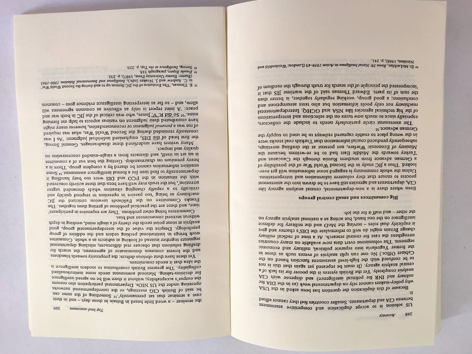 Intelligence Power in Peace and War by Michael Herman. 