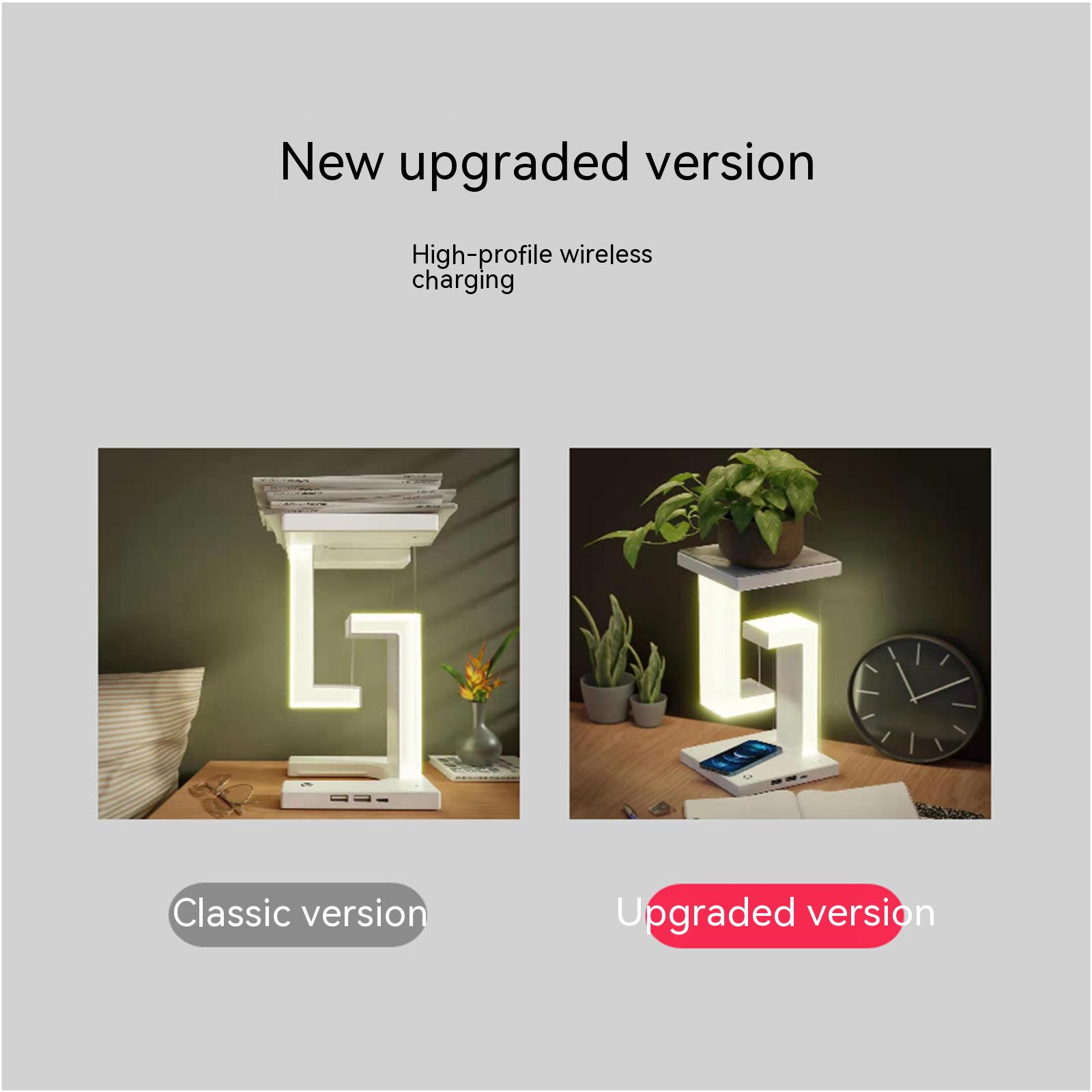 GC 4w Suspension Anti-gravity Desk Lamp 350lm 3800-3900k Adjustable Led Table Lamp With Wireless Charger