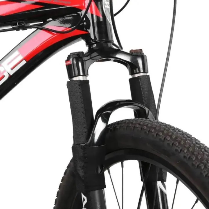 Bicycle Cycle Suspension bike Fork Cover 2 Pcs - Black. 